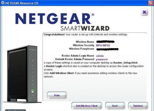 netgear wireless router admin page